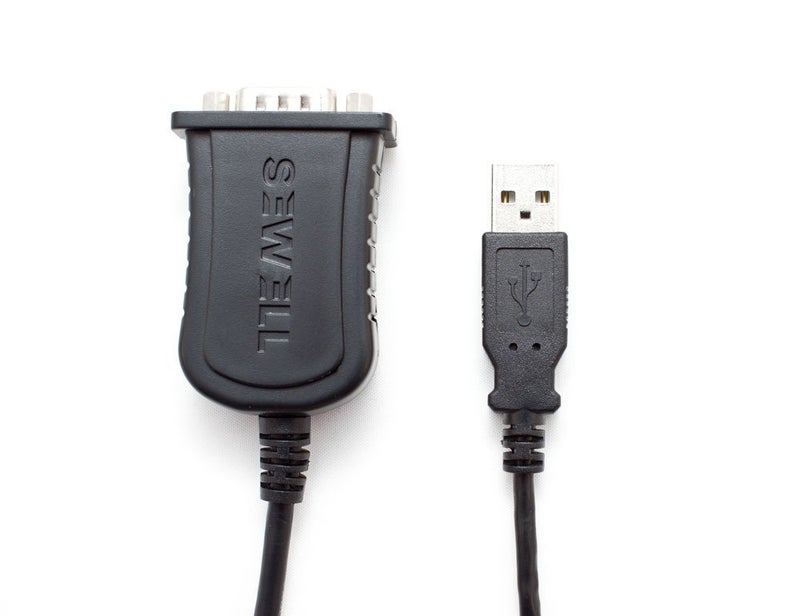 Sewell Instacom USB to Serial Adapter 2' with Posts (SW-1301), Black - Image 5